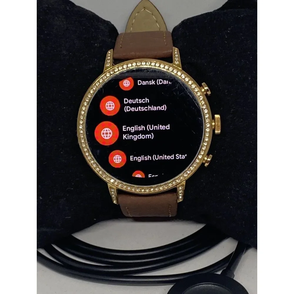 Fossil Gen 4 Authentic Digital Dial Smart Watch Custom Band FTW6015 AB174